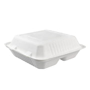 White Cane Bagasse Square Box (50 Units)