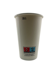 White Cardboard Cup measured at 300ml (100 Units)