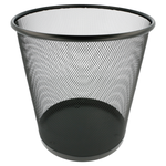 Enredada Waste Bin 11L26.5x29cm Black Steel (12 Units)