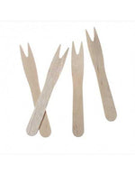 Mini Fourchettes 8,5 cm Bois pour Frites (1000 Unités)