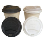 Black Plastic Lid with 60mm mouth for 120ml Paper Cup (100 Units)